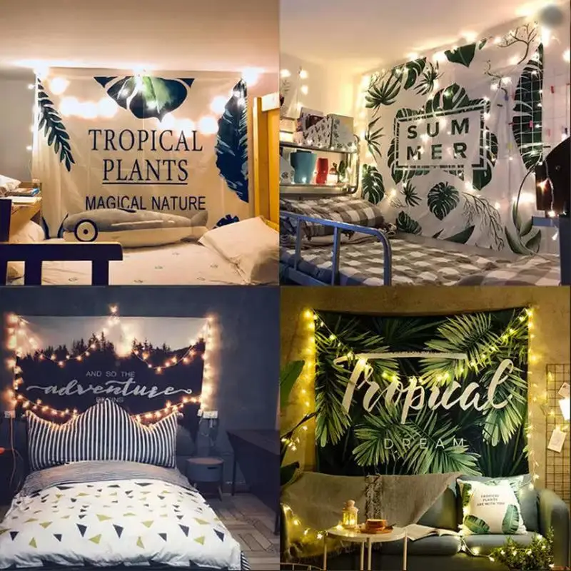Home Decor Background Hanging Cloth Wallpaper Bedroom Dormitory Room Renovation Bedside Canvas Wall Decorations