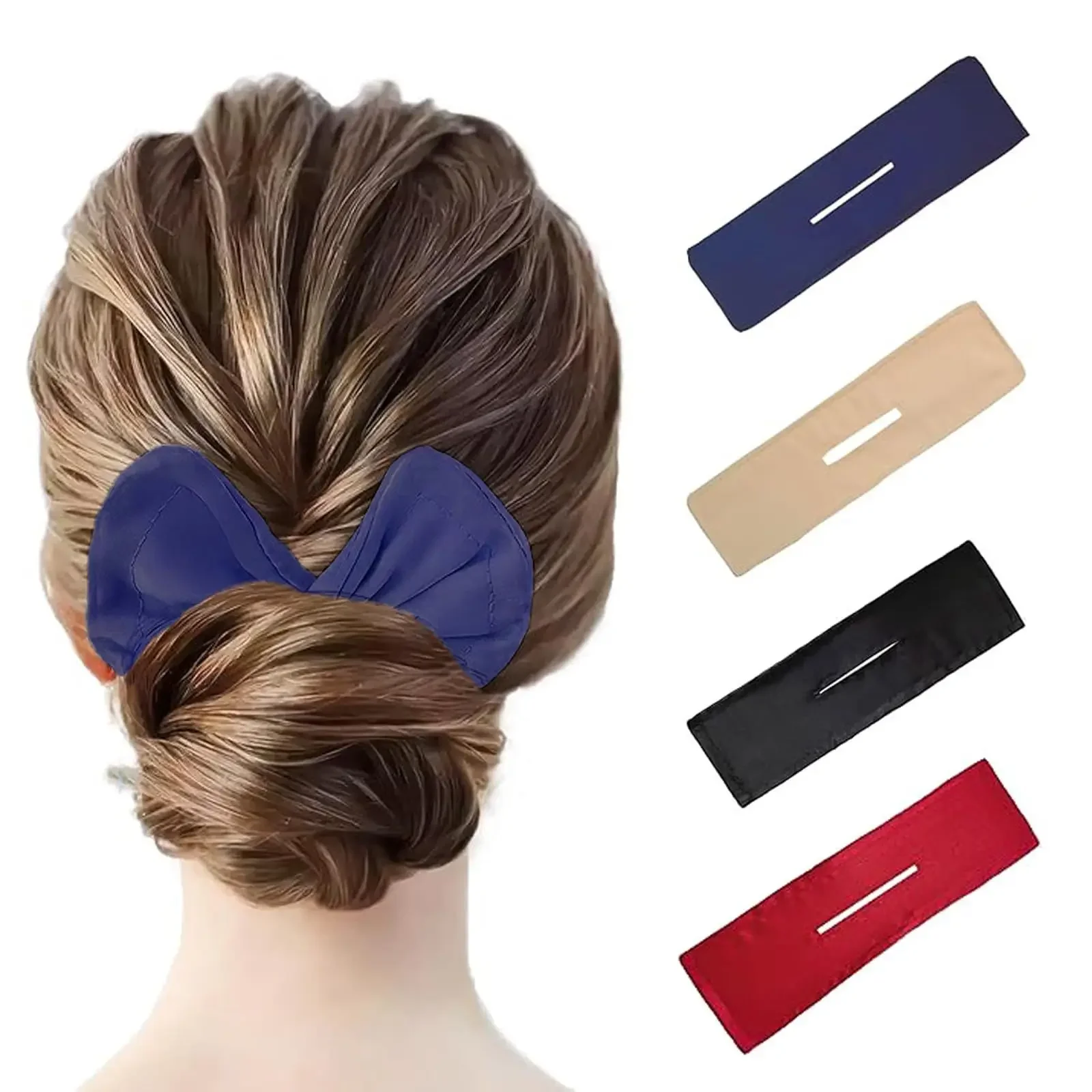 

4 Packs of Twist Reel Lazy Ball Head Magic Twist Clip Rotating Headband Versatile Hair Accessories