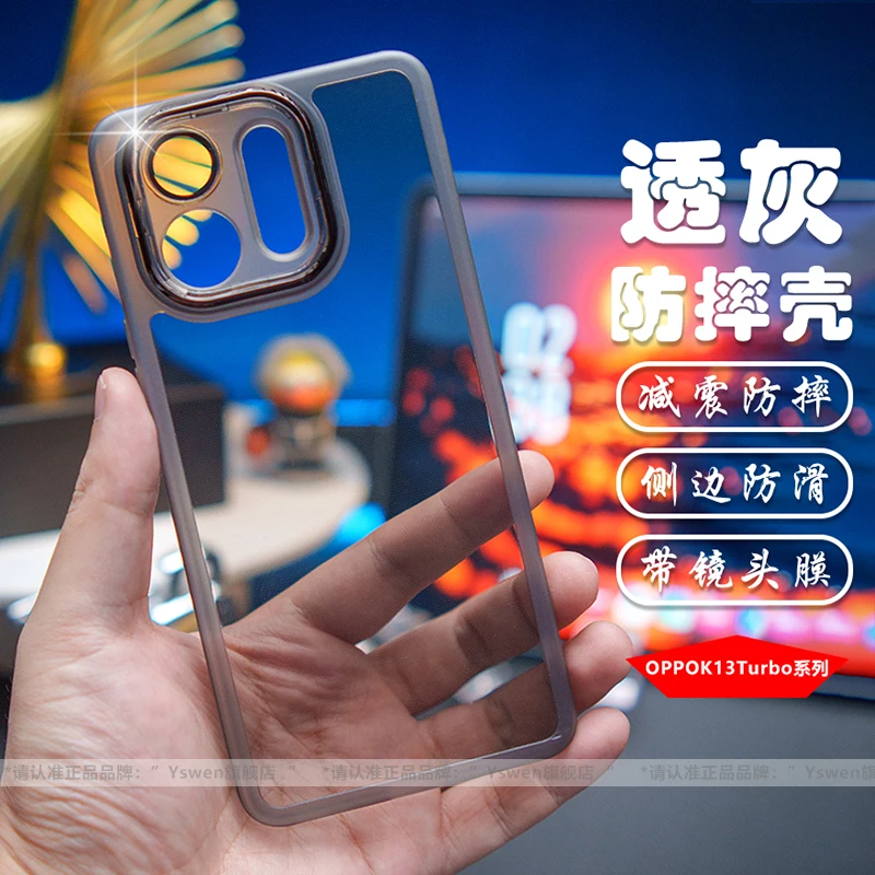 حافظة لهاتف OPPO K13 Turbo Pro بسيطة ناعمة من مادة البولي يوريثان الحراري الشفافة المقاومة للصدمات ومضادة للسقوط غطاء خلفي لهاتف OPPO K13 TurboPro Shell Bumper Funda