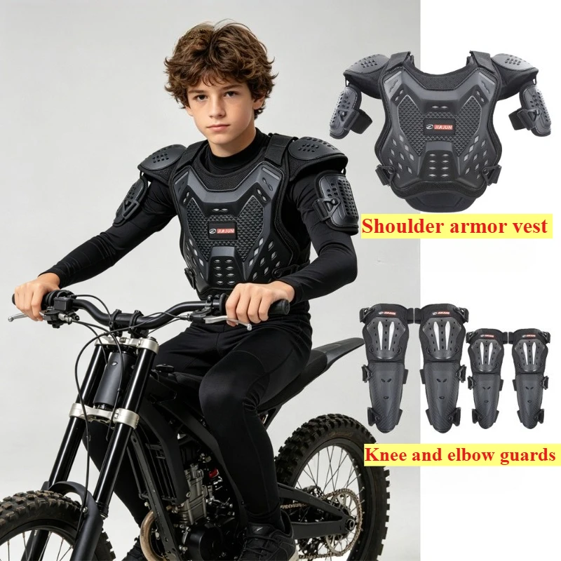 Children Motorcycle Youth Protective Gear Roller Skating Pulley Protective Gear Outdoor Riding Protective Equipment Set