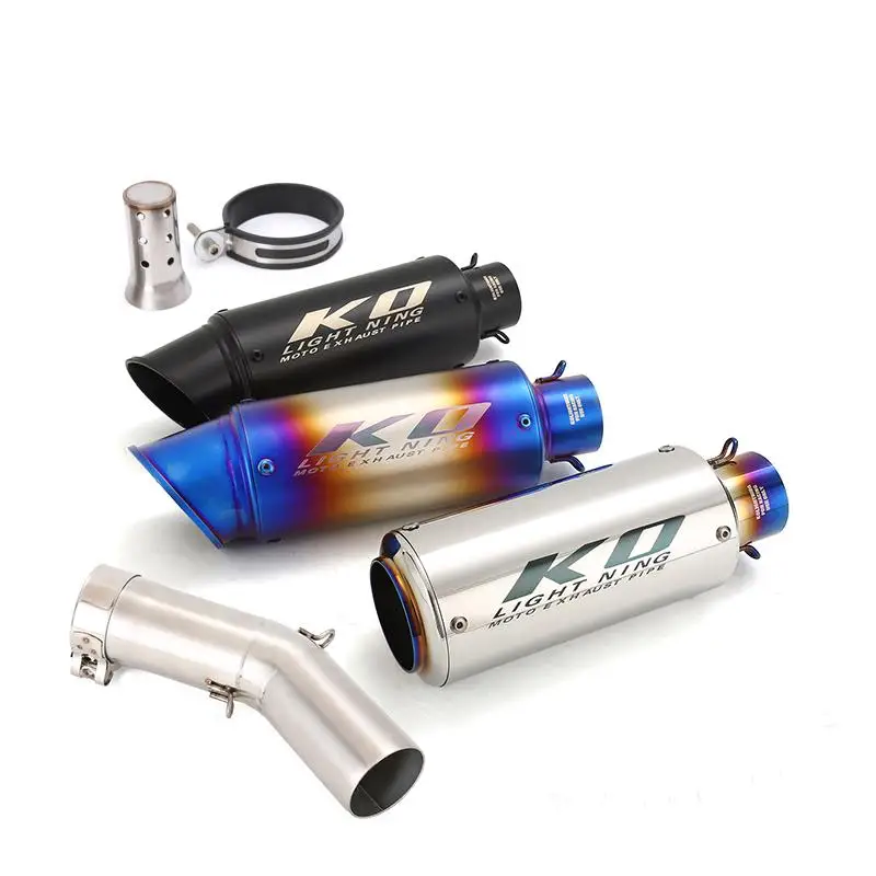 Slip On For BMW C650GT C650 GT 2016-2020 Motorcycle Exhaust Muffler Mid Connect Tube Stainless Steel Escape With DB Killer