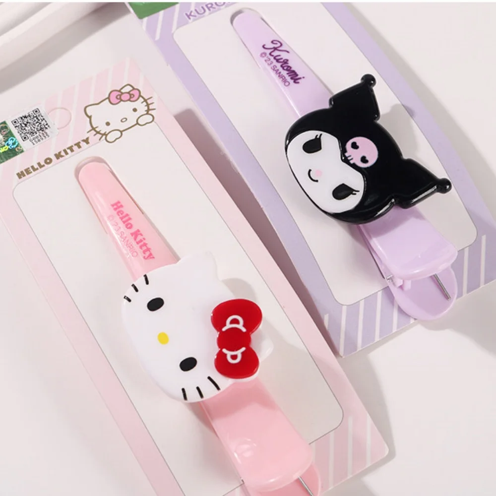 1/2 Stück Kuromi Cinnamoroll HelloKitty Haarspange Haaraccessoire Mädchen Übergroße Entenschnabelspange Prinzessin Gerade Spange Pony-Spange – Detail 6
