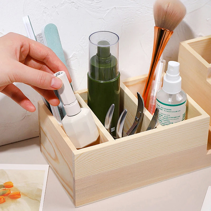 /Kuz/Nail Drill Machine Bits Wooden Holder, Durable for Nail Training Nail Art Accessories DIY Manicure Tools Box Display Box