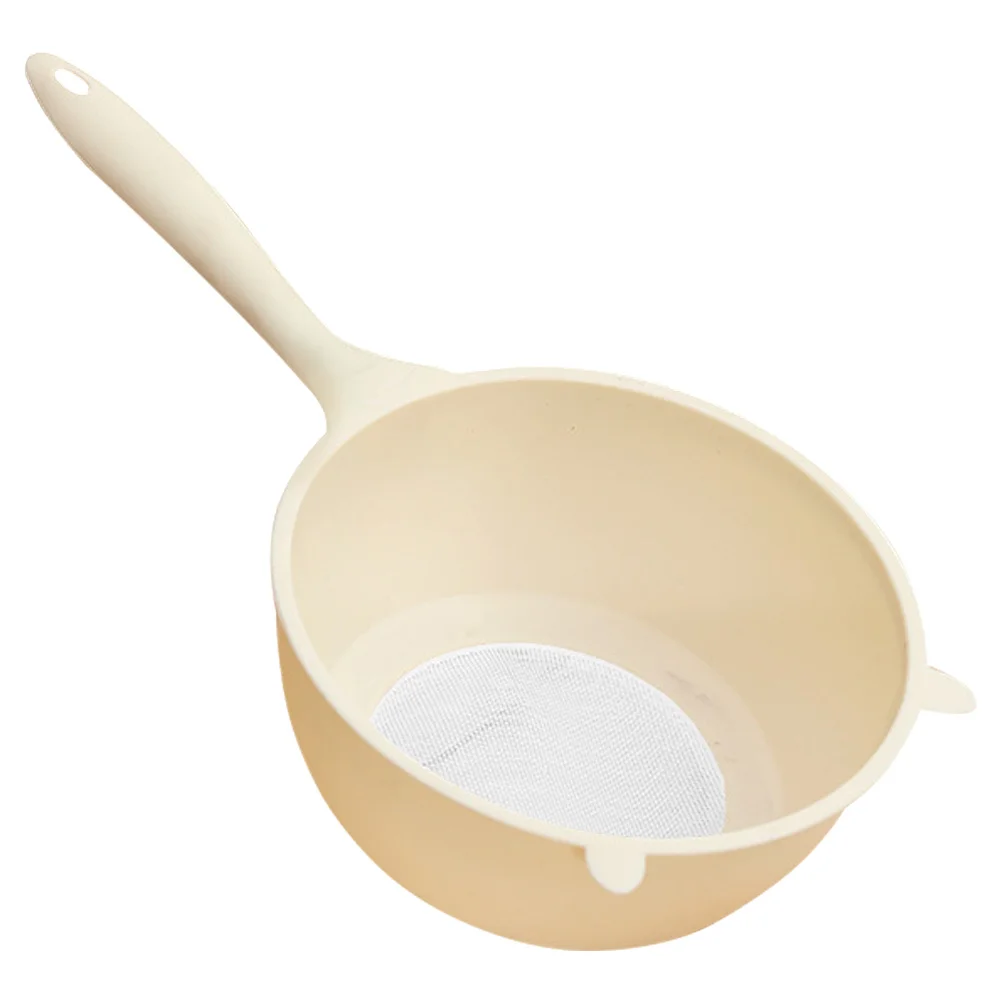 

1pc Fine Mesh Strainer Basket For Fruits Vegetables Washing Drain Rice Drainer Kitchen Accessory Plastic Filtering Tool