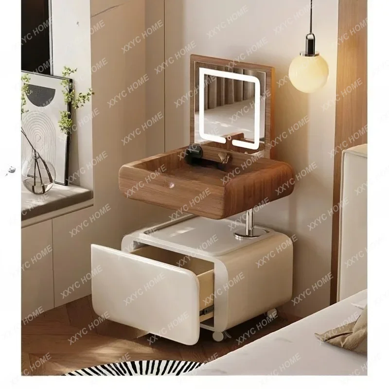 Bedside table, dresser, integrated bedroom, simple and removable new lifting cosmetic cabinet