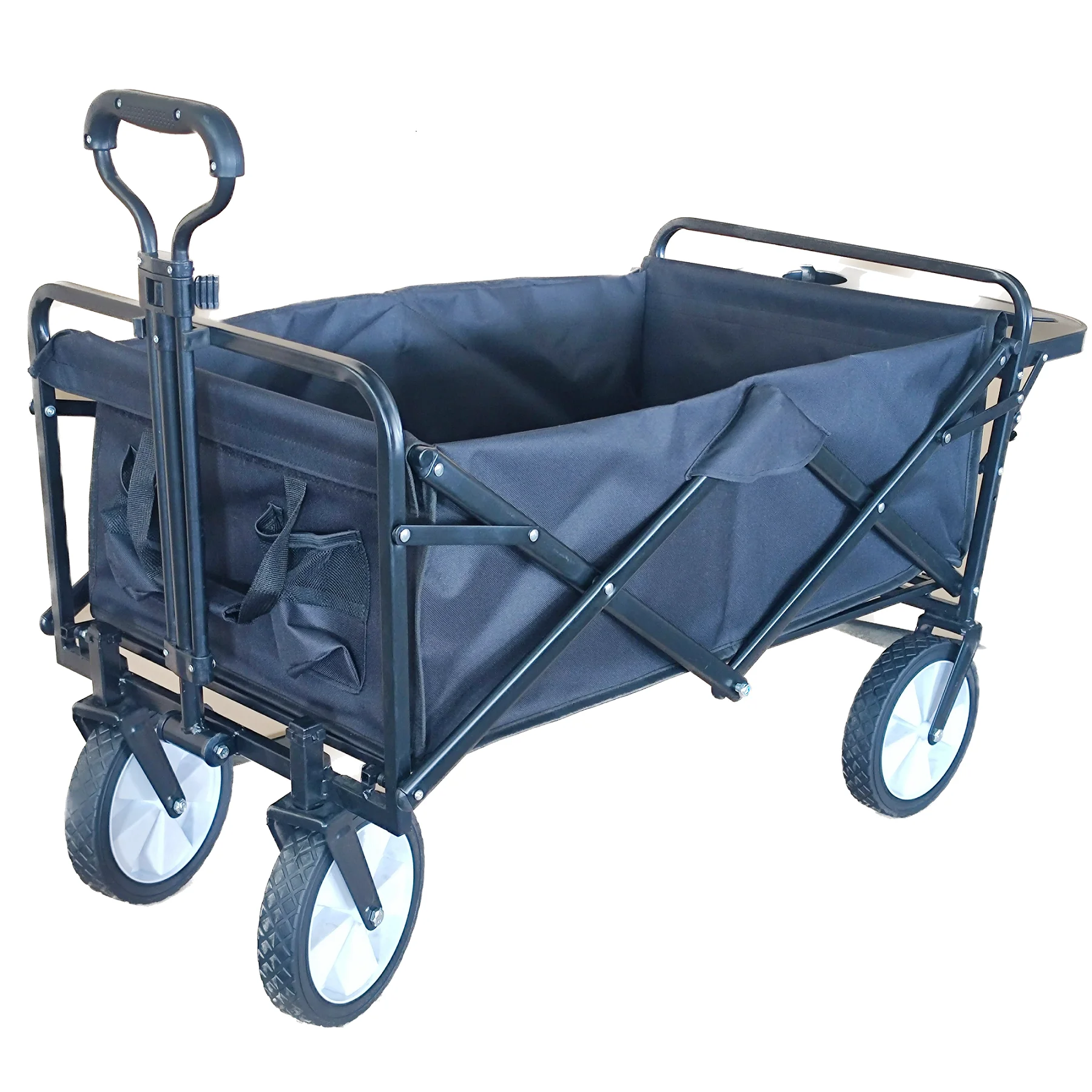 Camping Collapsible Wagon Truck Folding Collapsible Wagon Outdoor Camping Wagon With Cup Board