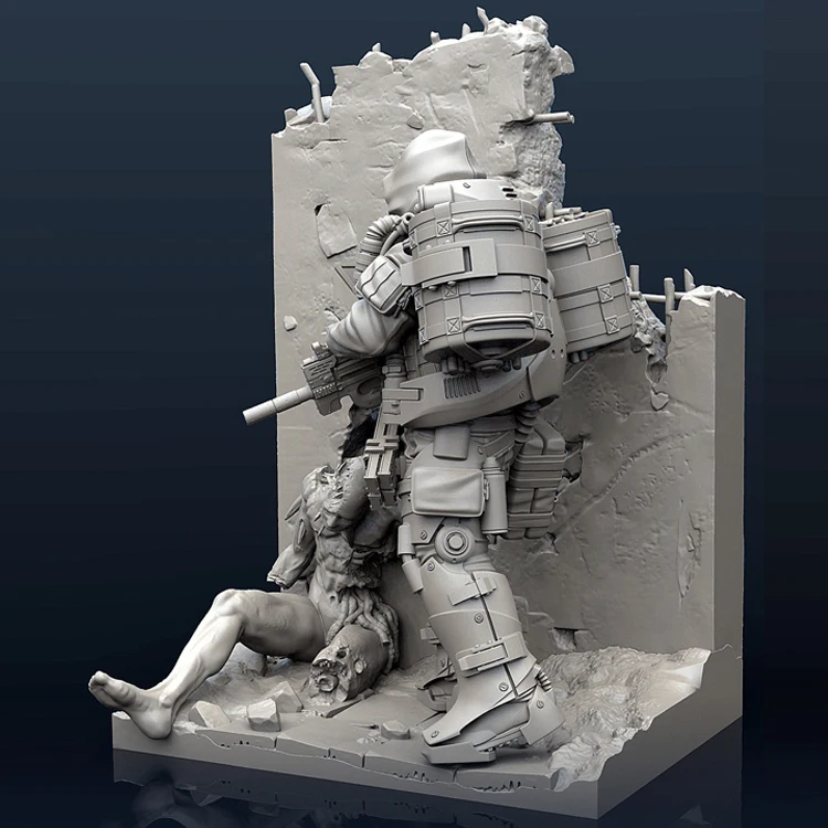 1/35 Resin Model figure GK, Nest Destroyer Engineer, Mechanical theme, Unassembled and unpainted kit