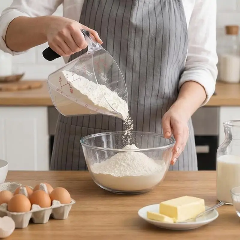 250ml Kitchen Plastic Measuring Cup With Ergonomic Handle For Accurate Recipe Preparation Liquid and Dry Measurement 55KF