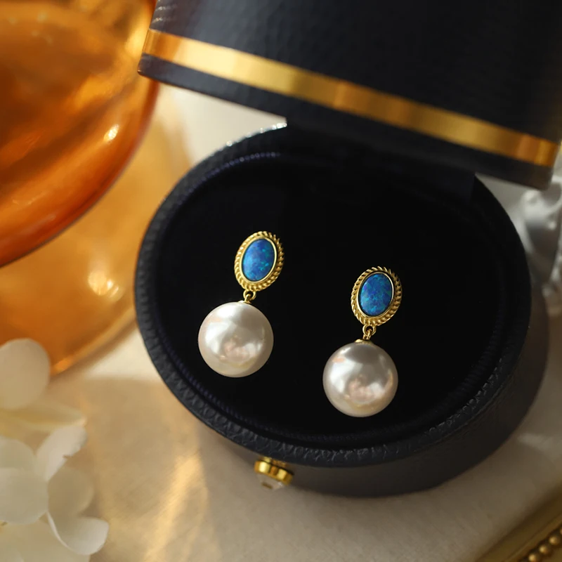 French Luxury Romantic Imitation Pearl Pendant Drop Earrings 2024 New Jewelry High end Accessories for Women\'s and Girl’s Party