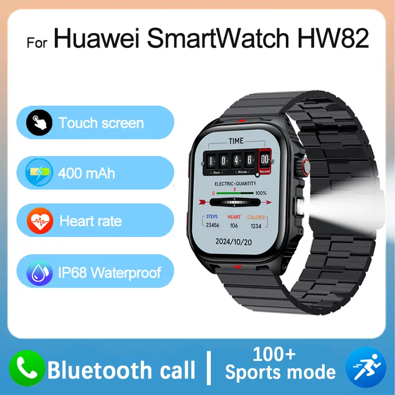 

Для Huawei новые умные часы для мужчин и женщин, спорт на открытом воздухе, фитнес со светодиодной подсветкой, водонепроницаемые часы, Bluetooth-вызов, умные часы для мужчин 2025