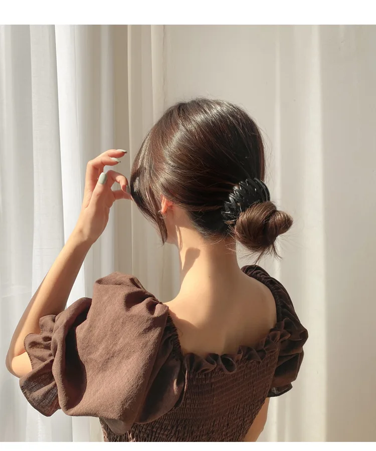 Hair Clips Women Ponytail Hair Rings Clips Bird Nest Shaped Hair Hairpin Simple Magic Lazy Braider Tool Women Hair Accessories