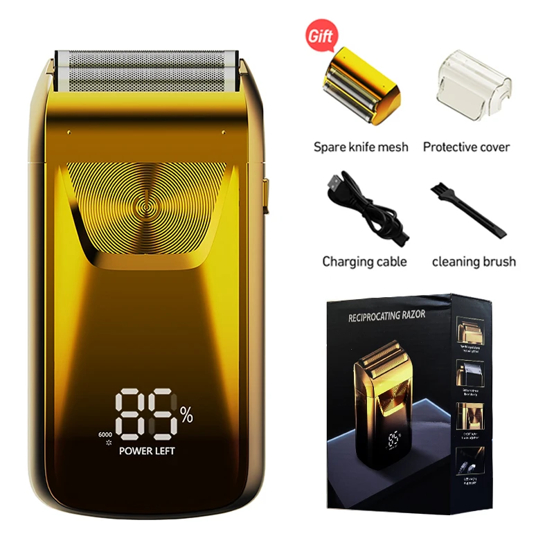 Electric Razor Electric Shaver Rechargeable Shaving Machine For Men Shaver Beard Razor Wet-Dry Use Beard Trimmer