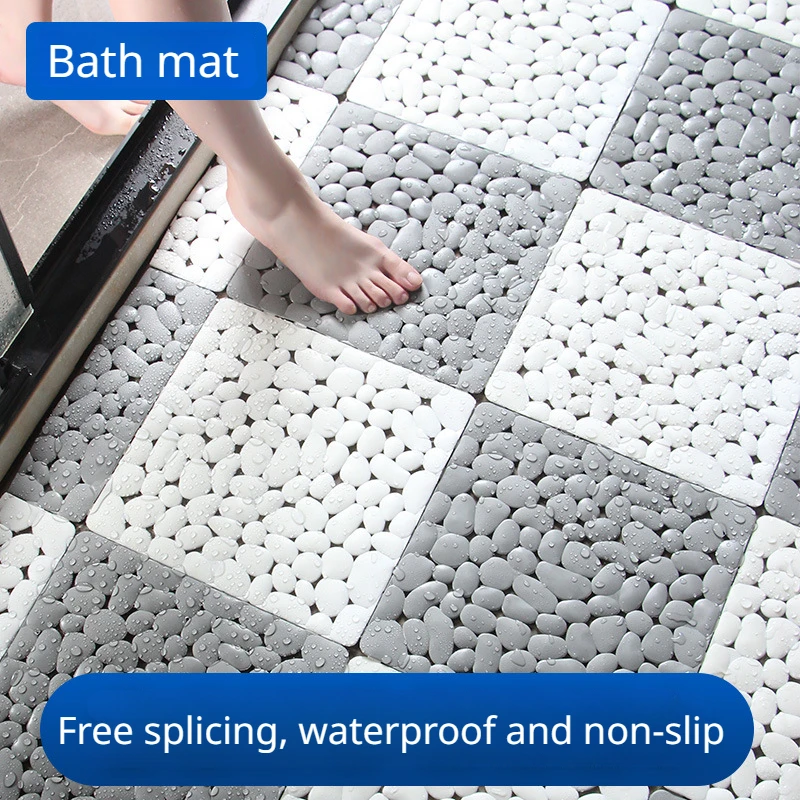 1PC 30X30CM Bathroom splicing non-slip mat Bathroom shower full floor mat Bath toilet waterproof waterproof mat anti-fall mat