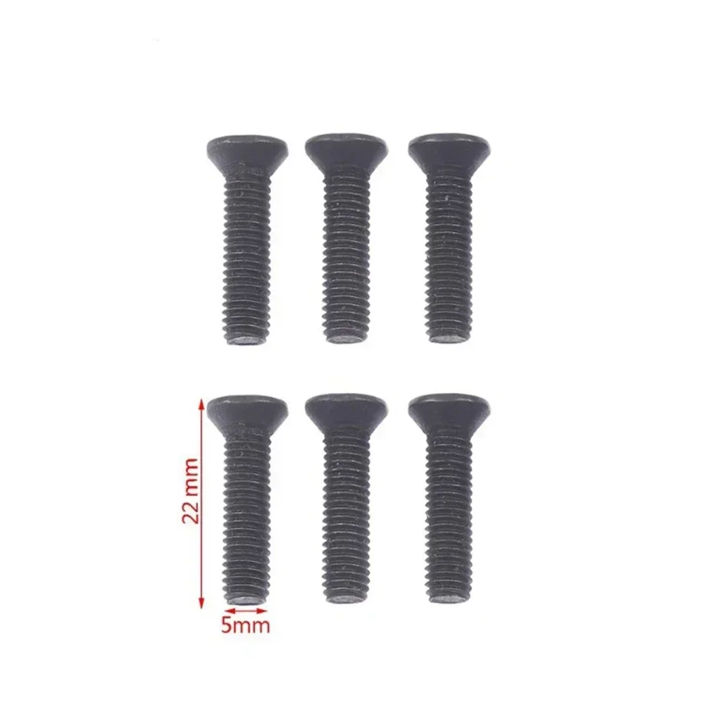 

M5 M6 22mm 6Pcs Left Hand Thread Fixing Screw For UNF Drill Chuck Shank Adapter Screw Woodowrking Drill Tool Accessories
