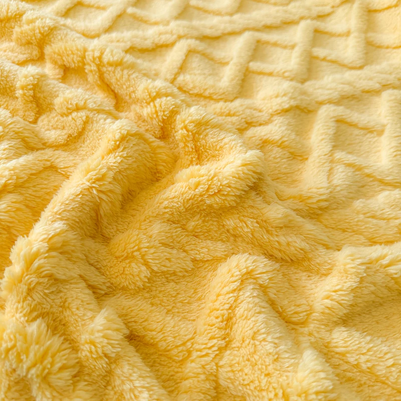 WOSTAR Super soft fluffy coral fleece bed blanket single/double/king plaid for sofa warm bedspread winter thick throw blankets