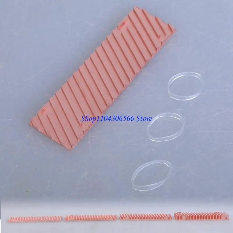 02DD Copper M.2 2280 Heatsink Durability Cooling Pad for Efficient Heat Dissipation in Computer Systems