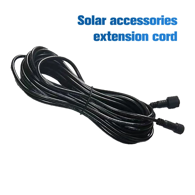 

5m Led Solar Light Extension Cable Waterproof Outdoor Floodlights Street Light Wire Lamp Cord