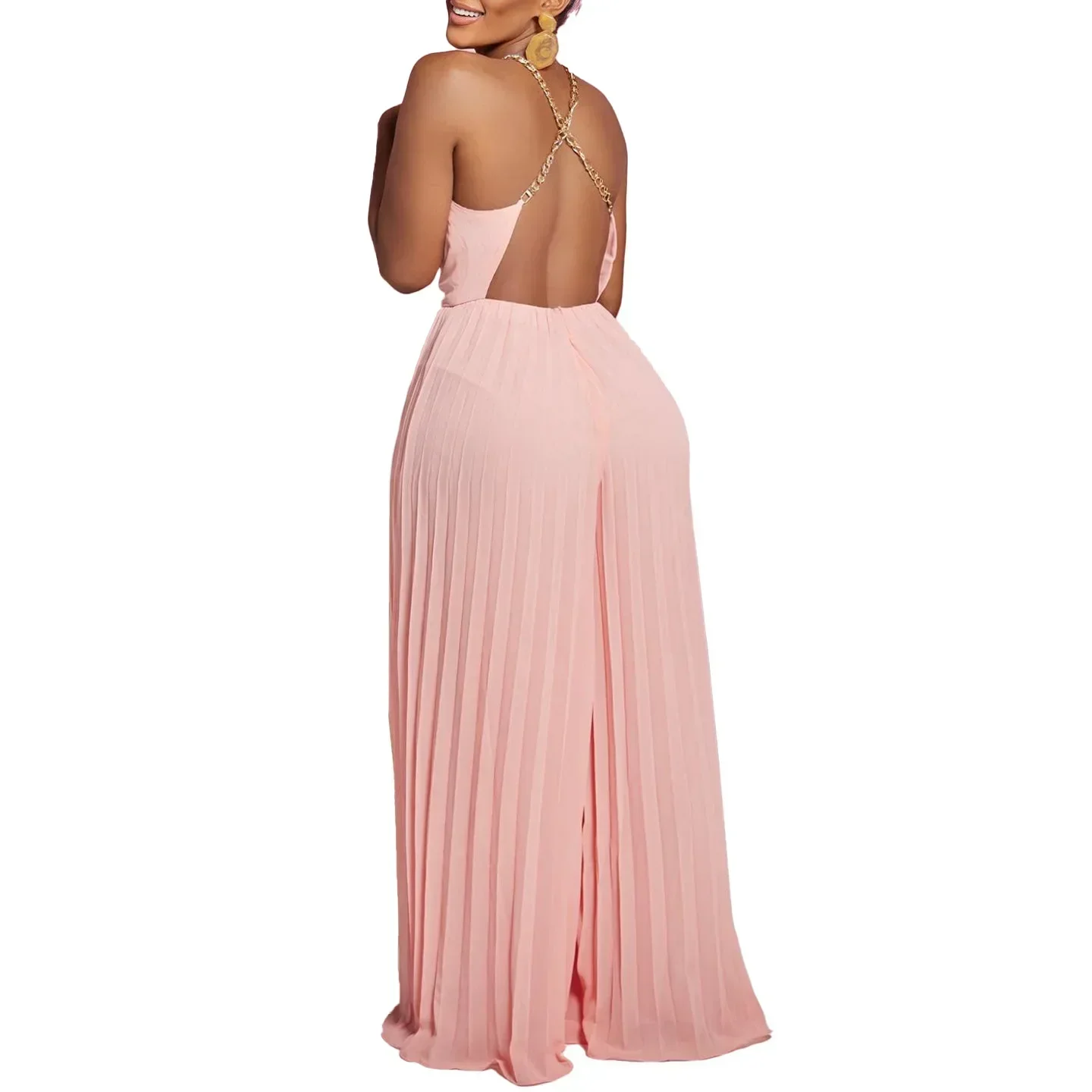 2024, Дашики, африканская одежда для женщин, летний африканский комбинезон без рукавов с высокой талией, розовый, белый, красный, длинный комбинезон, одежда в африканском стиле