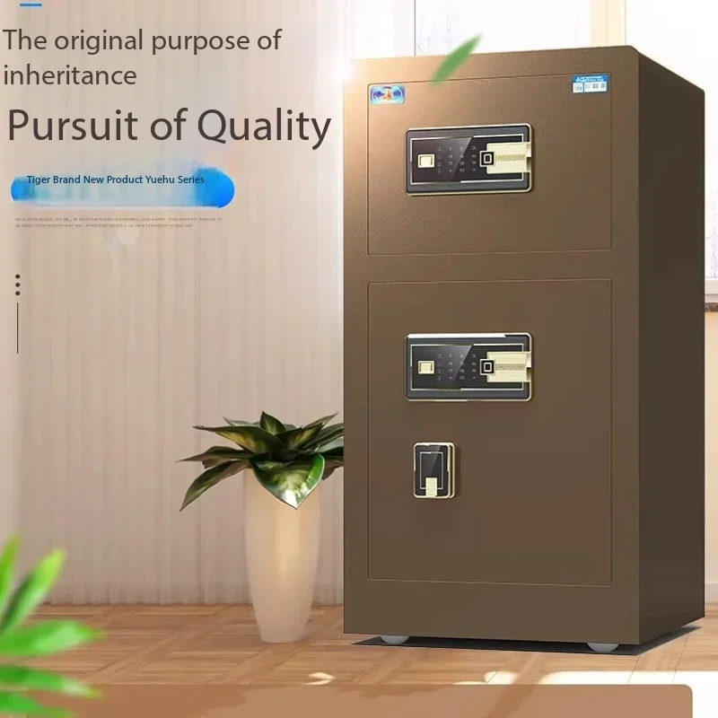 

Modern Household Fingerprint Safe 80cm 100cm Office Large-sized Single/double-door Intelligent Anti-theft Safe All-steel Luxury