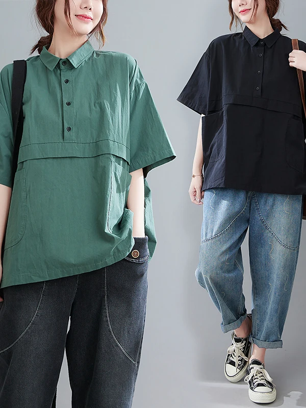 Effetto dimagrante ort Sve Casual irt per donne taglie forti Estate 2025 Nuovo Sle Loose Fit Faionable Copertura della pancia Wome...