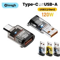 10Gbps OTG USB 3.2 To Type C Adapter 120W Fast Charging USB C Converter OTG For Xiaomi Samsung PC Tablet Audio/Data Transfer otg