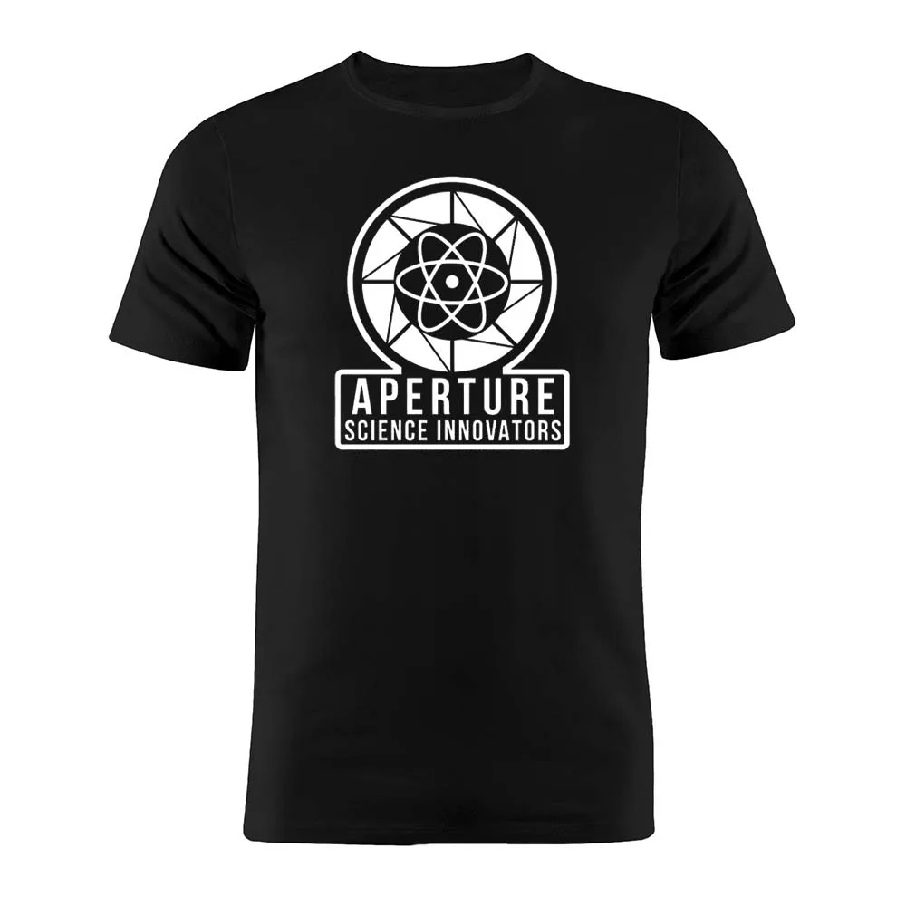 100% Cotton Unisex T Shirt Aperture Science Portal Glados Artwork Tee