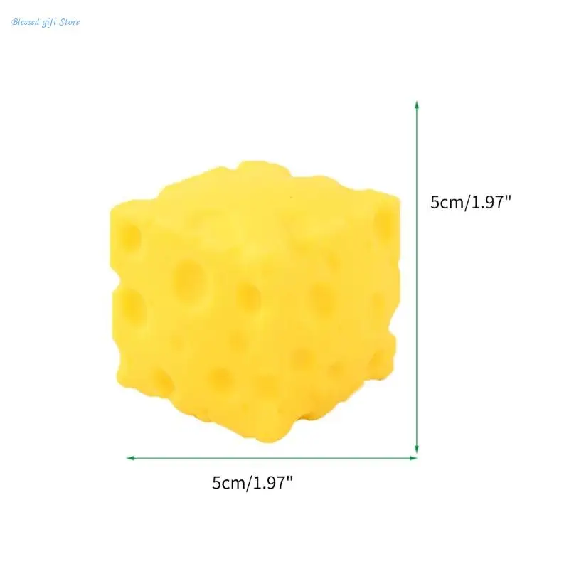 Unbreakable Cheese ของเล่น Figurine Maltose ความแปลกใหม่ Gag ตาราง Sensory ของเล่น