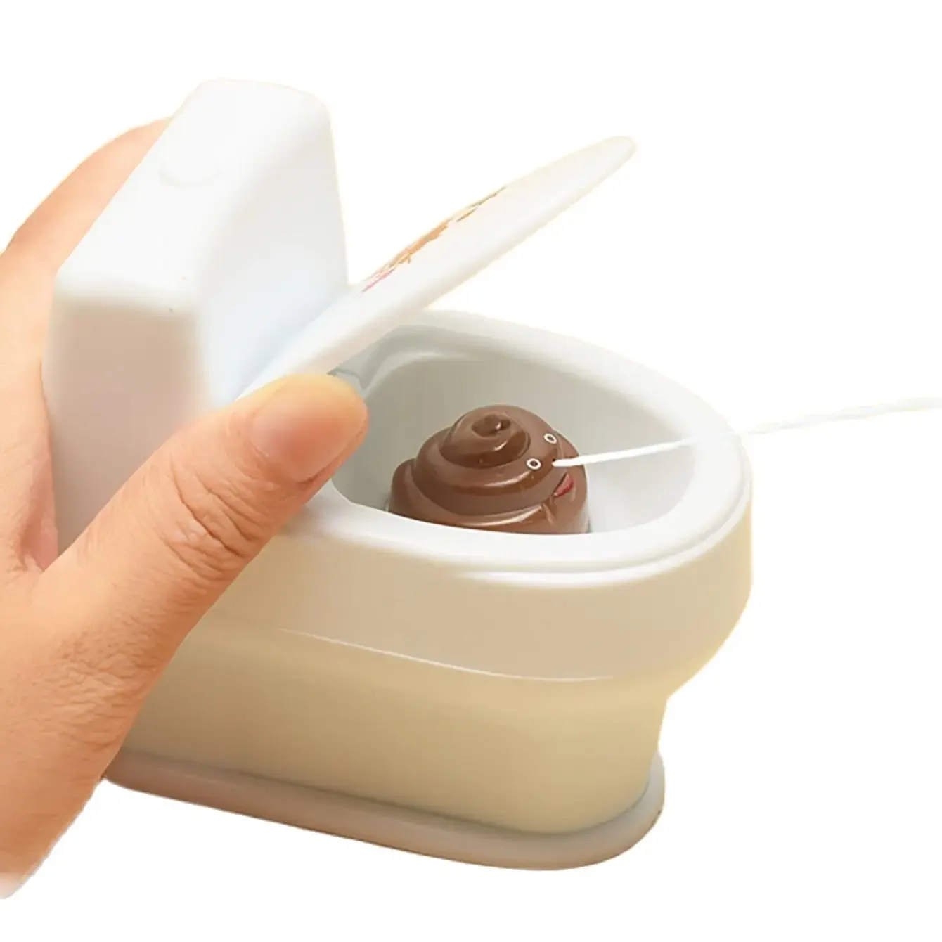 

1PC-Novel Interesting Poop Spray Prank Toy Joke Cary Toys Mini Sprinkler Toilet Spray Gun Simulation Toilet Toy