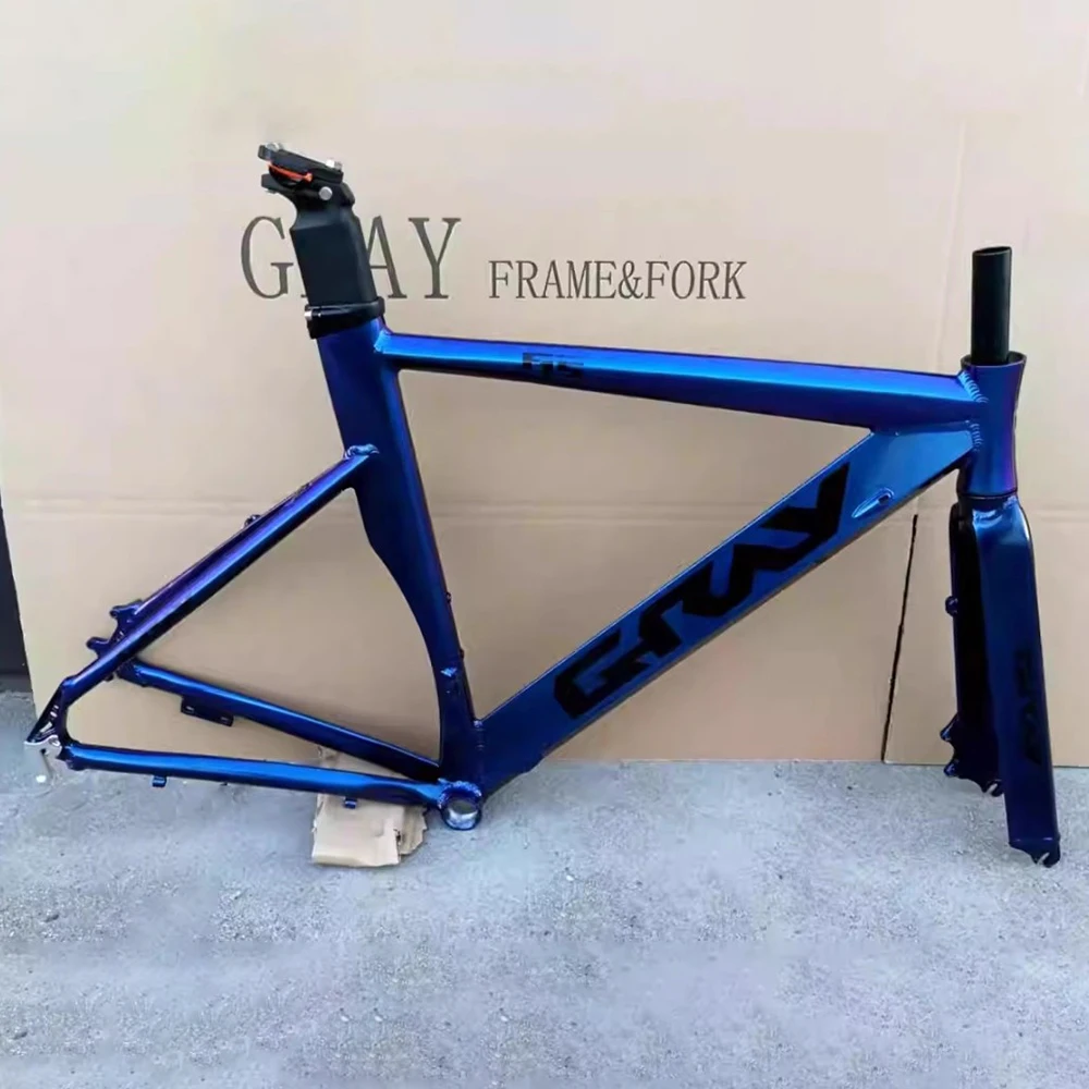 GRAY F15 Bike Frame Aerodynamics Aluminum Alloy Road Bicycle