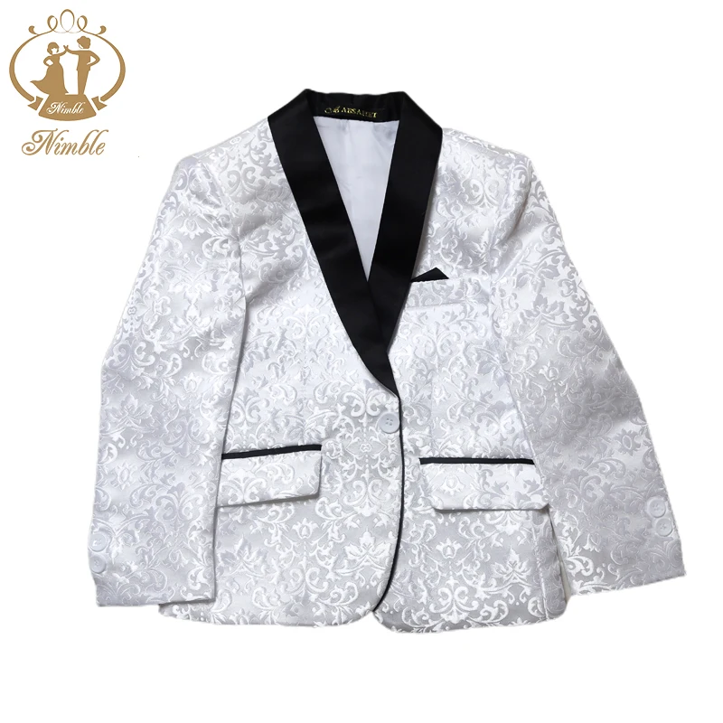 New Kids Wedding Blazer Baby Boys Suit Jackets Formal Coat+ Pants+vest 3Piece Boy Suits Formal for Wedding Party Boy