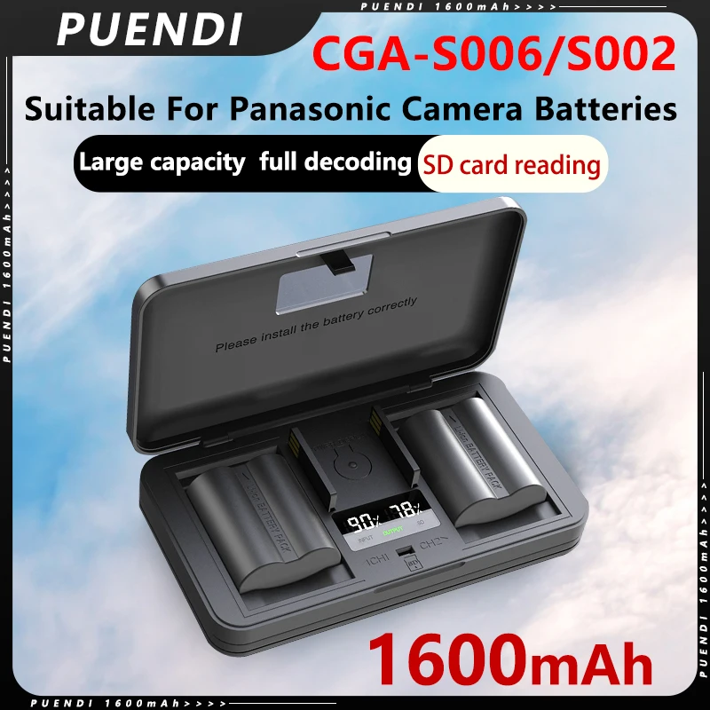 

CGA-S006 S002 S006E Battery and LCD USB Charger for Panasonic Lumix DMC-FZ7 DMC-FZ30 FZ50 FZ28 FZ18 DMC-FZ8 FZ35 FZ38 Camera