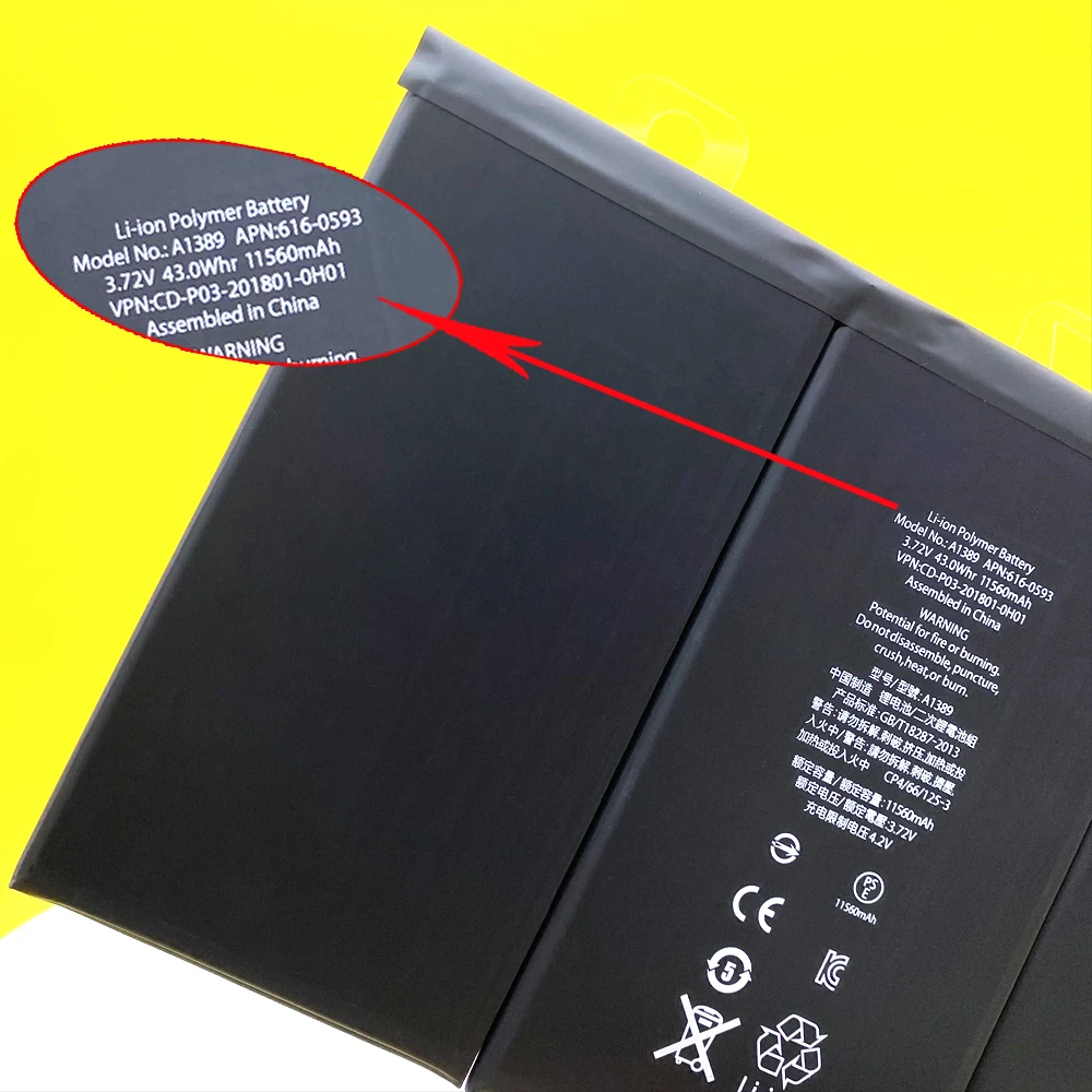 NEW 11560mAh Tablet Battery For iPad3 iPad4 A1458 A1403 A1416 A1430 A1433 A1459 A1460 A1389 With Tracking Number