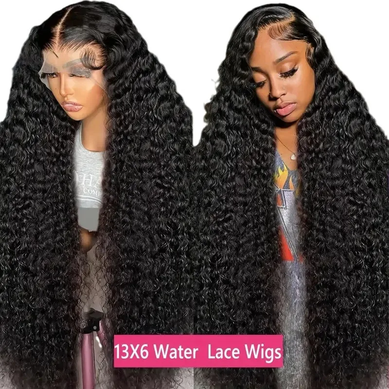 13x6HD Lace Synthetic Bohemian Knotless Braided Wig Density Long Deep Curly Braided Lace Front Wig Pre-Pulled Hair