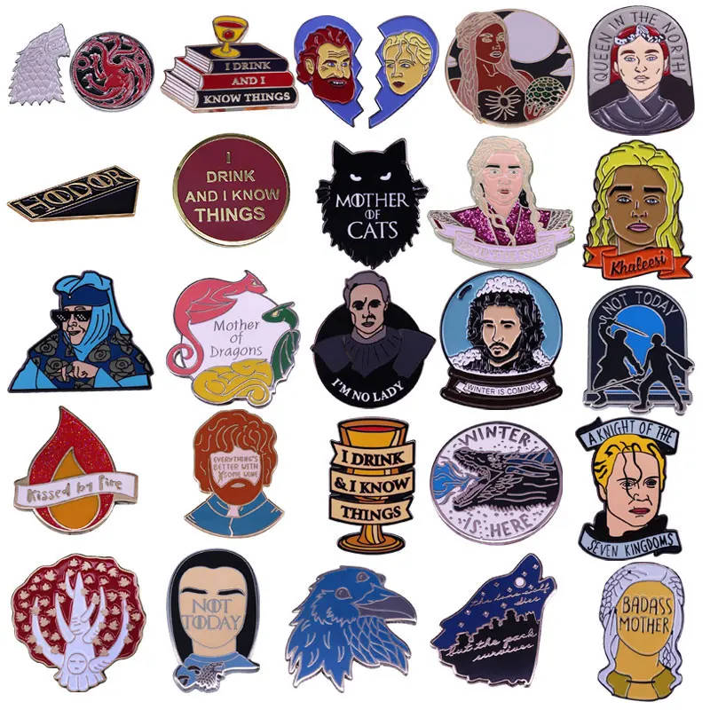 Эмалированная брошь с изображением героев фильма «Сезон 8»