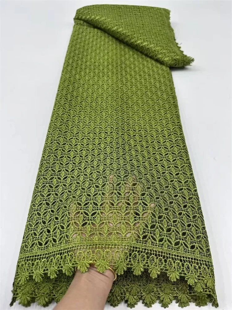 2025 Ultimo tessuto di pizzo cordoncino lucido oro 5 metri moda matrimonio ricamo tessuto di pizzo nigeriano tessuto per abiti da festa da donna caldo