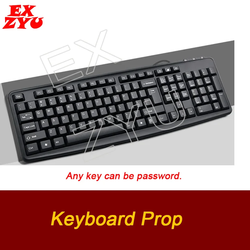 Keyboard Prop Real Life Escape Room Props Using Keyboard to Enter Password and Then Unlock EXZYU
