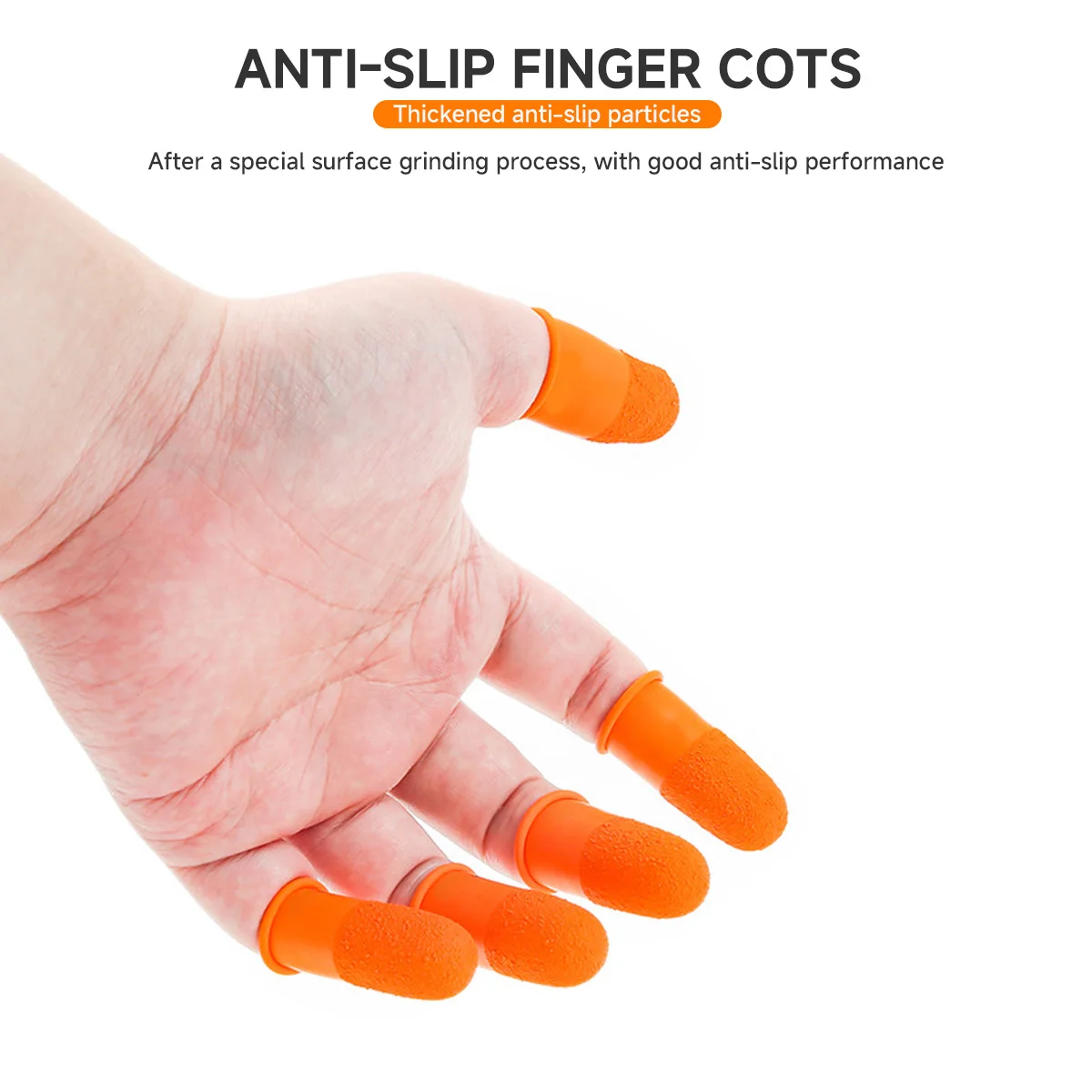 غطاء إصبع غير قابل للانزلاق، متعدد الأغراض، خياطة يدوية الصنع، قفازات حماية لأطراف الأصابع، مستلزمات السلامة