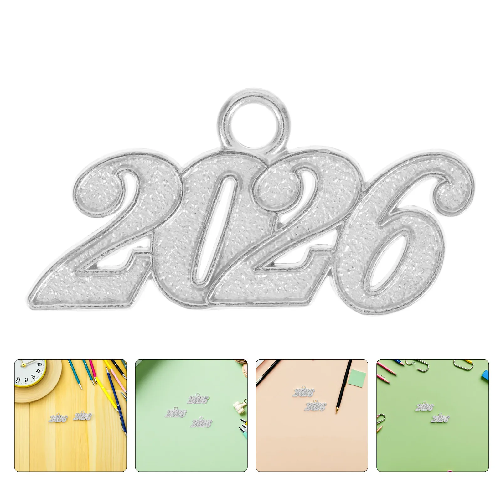 

100 шт. подвесок-кисточек для выпускных шапочек 2026, из серебряного сплава, для изготовления ювелирных изделий, браслетов, поделок, кисточки для выпускных шапочек