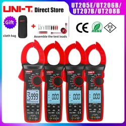 UNI-T 1000A True RMS Digital Clamp Meter 1000V AC DC Voltmeter Pliers Ammeter UT206B UT207B UT208B Inrush Current LPF ACV Test