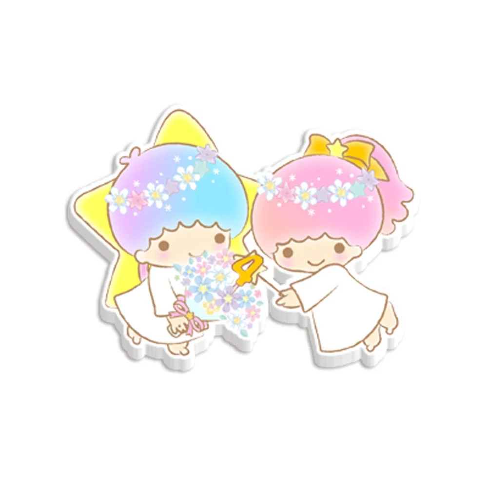 10 Pcs /Lot Mini Sanrio Little Twin Stars Flatback Planar Acrylic Resins Phone Decoration