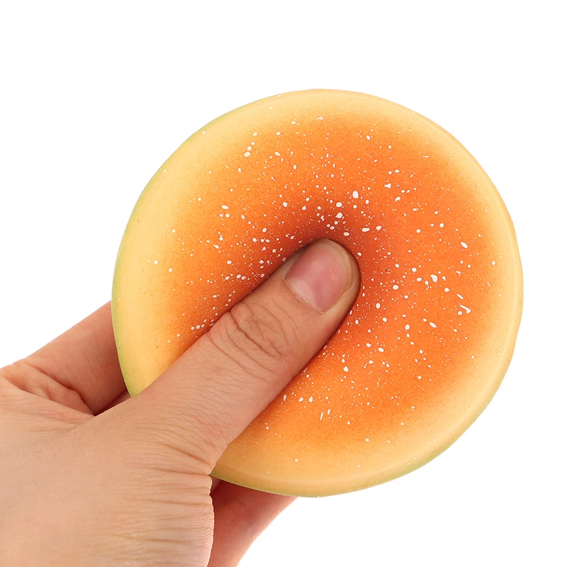 1Pc Burger Stressbal 3d Hamburger Speelgoed Siliconen Decompressie Siliconen Squeeze Ball Sensorisch Speelgoed