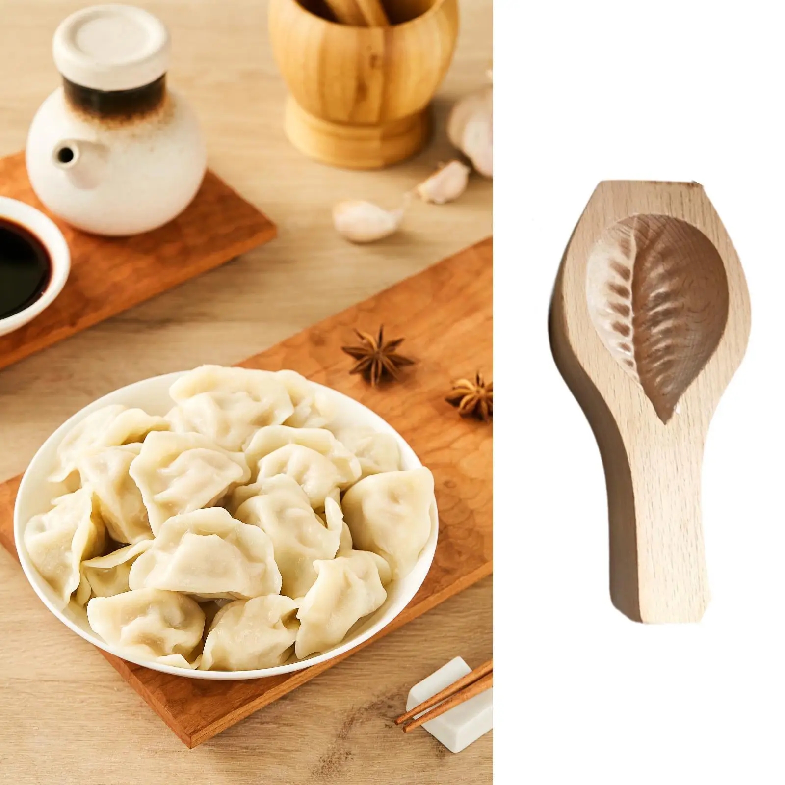 Wooden Pastry Mold Maamoul Cookie Baking Stamp Handmade Press Middle Eastern Dessert Maker for Home Bakery