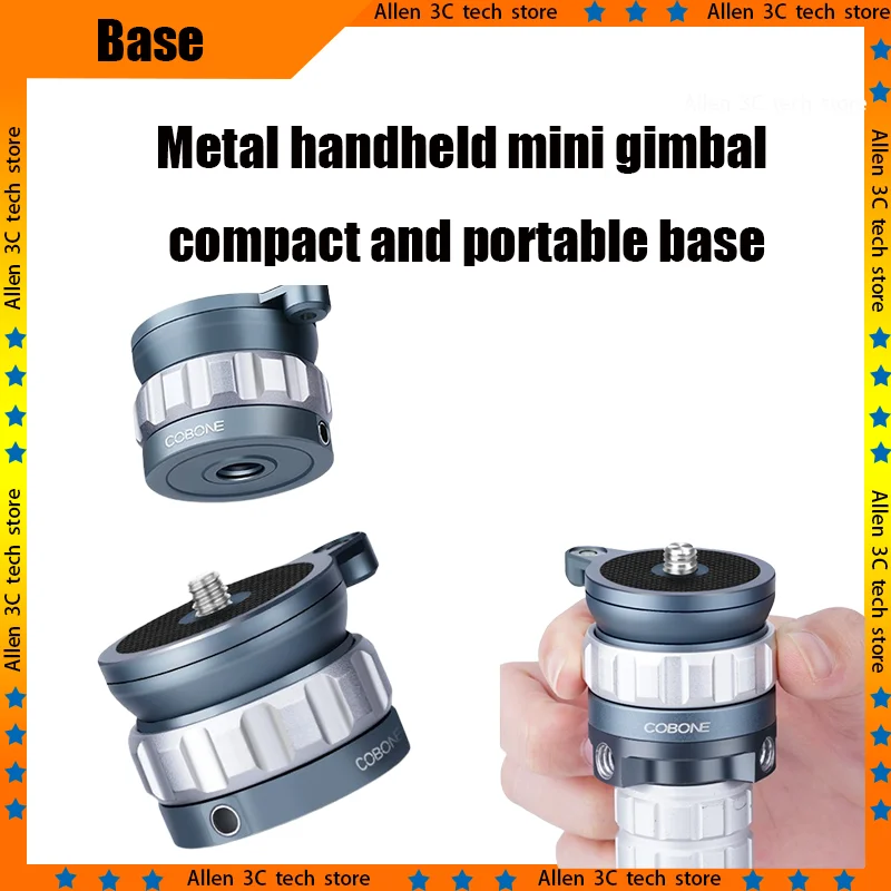 Mini Metal Camera Tripod Head 360 Degree Panoramic Adjustment Quick Leveling Base Portable Photography Shooting Accessory