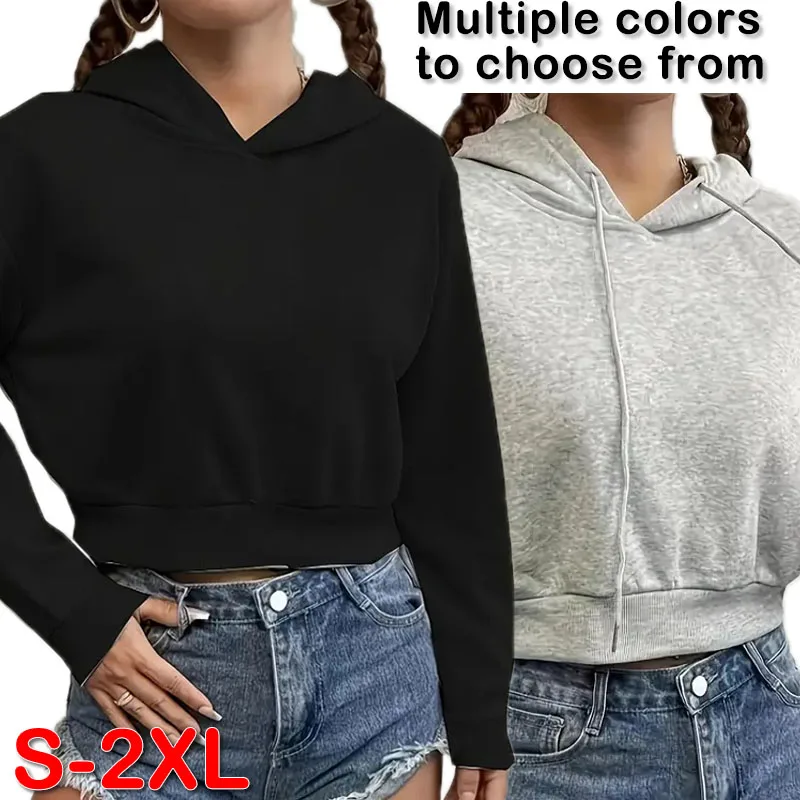 

New Spring Women's Printed Casual Hoodie Long Sleeve Solid Color Hoodie Sportswear Women's New Slim Fit Sports Jacket