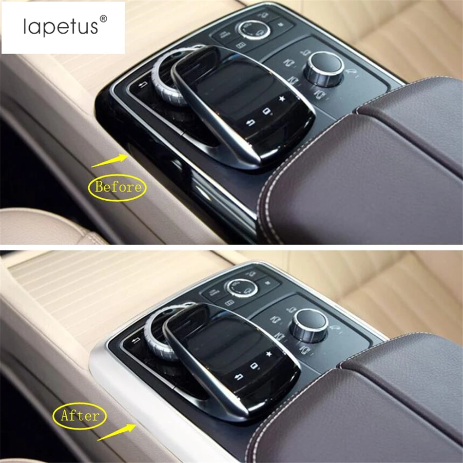 

Lapetus Accessories Fit For Mercedes Benz GLE W166 2016 2017 2018 ABS Central Control Gear Shift Box Multimedia Frame Cover Trim