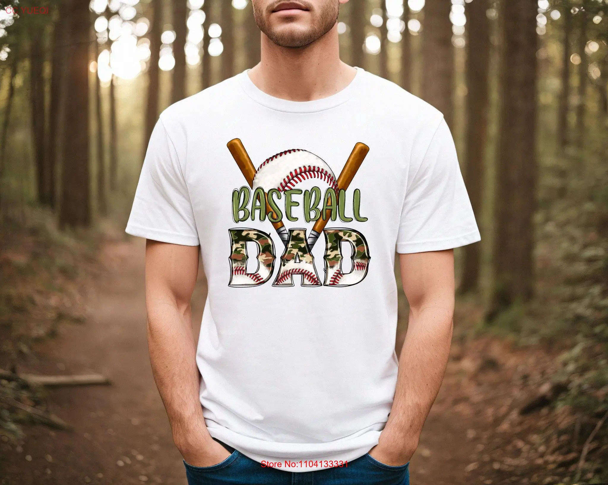 

Baseball Dad T Shirt Father's Day Best Gamer Game New Life long or short sleeves