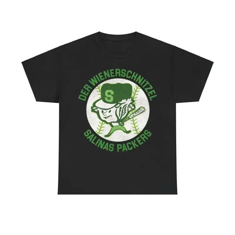 Camiseta retrô nostálgica da equipe de beisebol Der Wienerschnitzel Salinas Packers