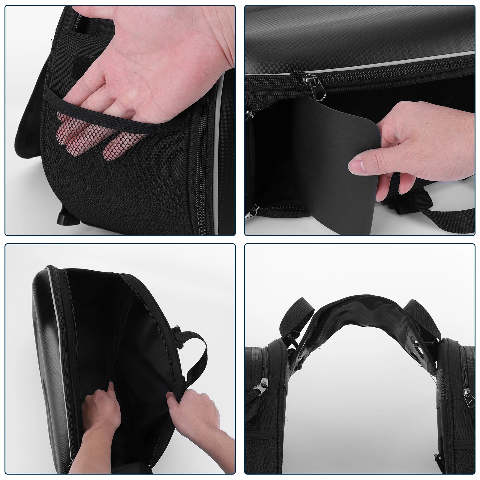 58L دراجة نارية السرج حقيبة مقاوم للماء العالمي للدراجات النارية العديلات سعة كبيرة موتو الدراجات حقيبة الأمتعة للسفر في الهواء الطلق