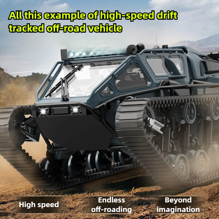 

Полноразмерный высокоскоростной дрифтовый танк, игрушечный автомобиль, направляющий кронштейн из сплава, коробка передач с двойным потоком, внедорожник, игрушка с дистанционным управлением