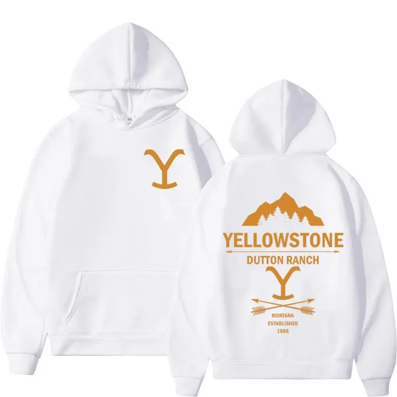Sudaderas con capucha con estampado gráfico de la serie de TV Yellowstone, sudaderas de lana a la moda para hombre, Jersey informal Unisex, Tops de moda Tre